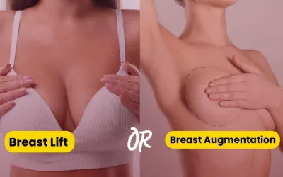 When is breast lift needed along with breast augmentation?